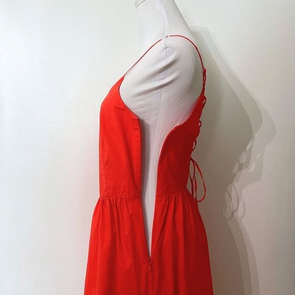& Other Stories Red Midi Dress - Picture 6 of 10